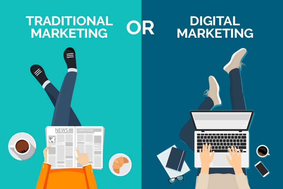 traditional marketing vs digital marketing